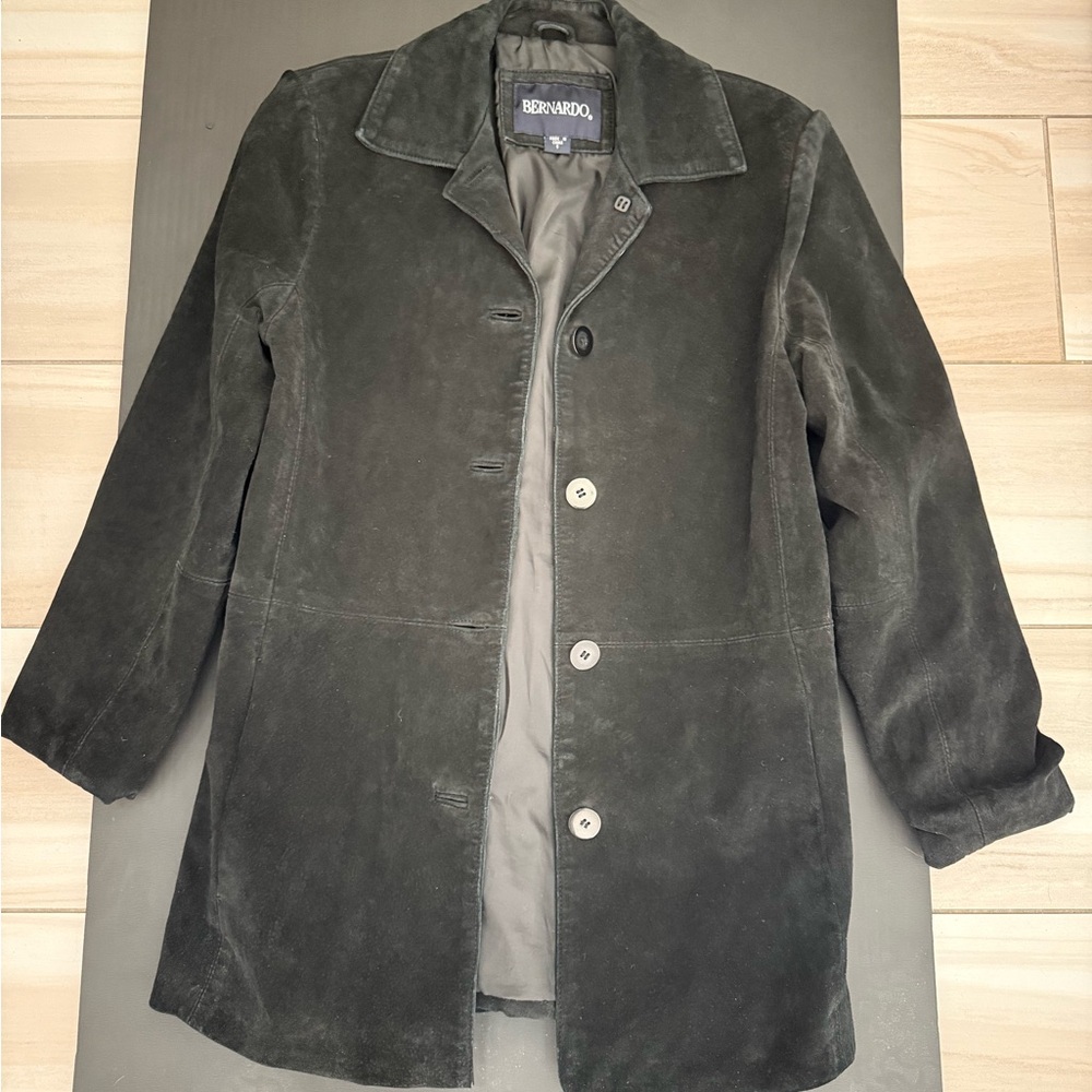 Vintage Suede Trench Coat
